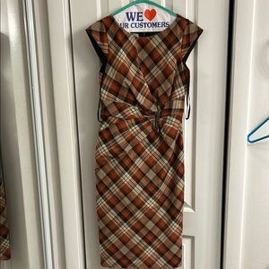 Plaid Sleeveless Dress